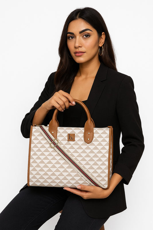 JORKO™ Women Texture Handbag Bag PU Leather Handheld Designer Daily Office Shoulder